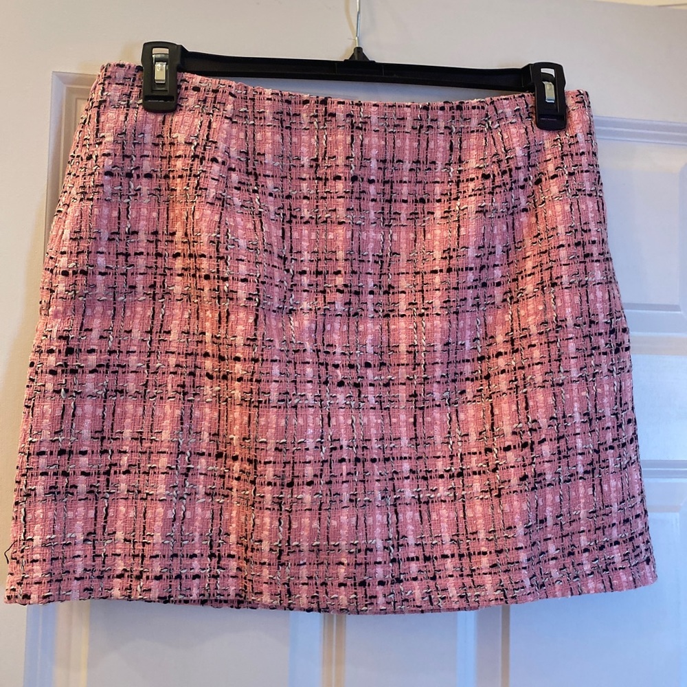 Pink mini skirt